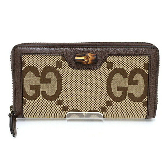 GUCCI Brown Bamboo Wallet - Picture 1 of 3